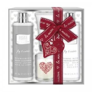 Image of Baylis Harding La Maison Fig Cassis Candle Gift Set