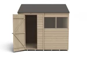 Image of Forest Garden 8 x 6ft Reverse Apex Overlap Pressure Treated Shed