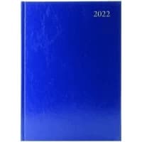 Image of Condiary A5 2 Days Per Page Desk Diary 2022 - Blue