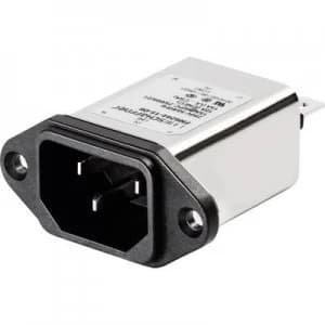 Image of Mains filter IEC socket 250 V AC 6 A L x W 48