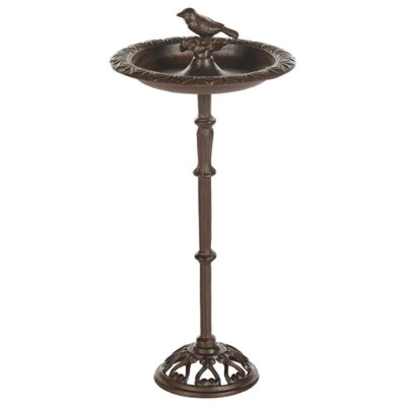 Image of Beliani Retro Bird Bath Swallow Brown