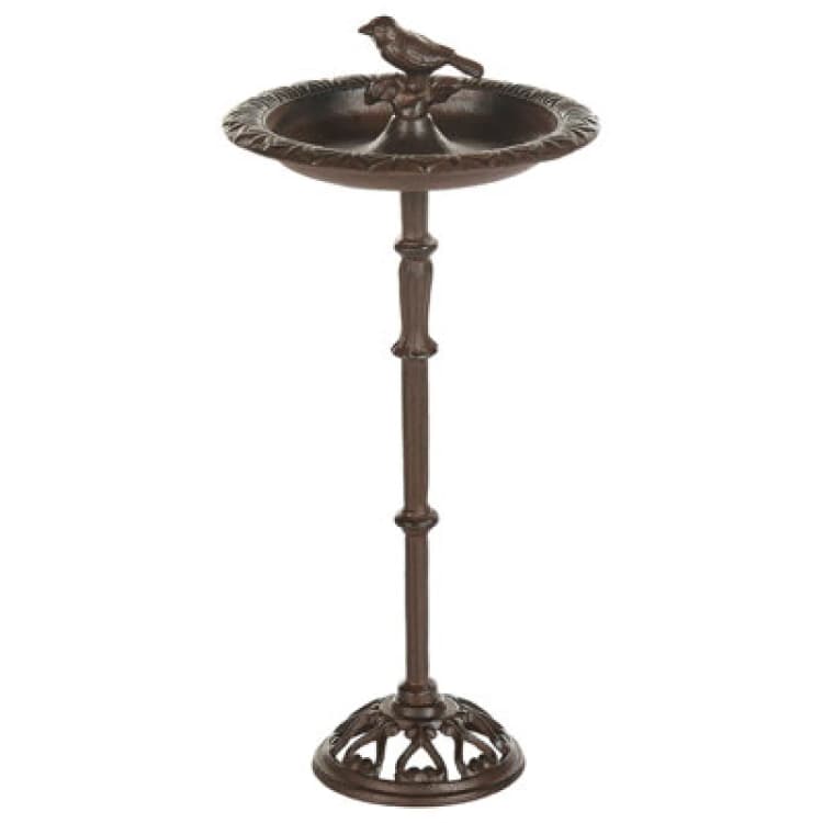 Image of Beliani Retro Bird Bath Swallow Brown