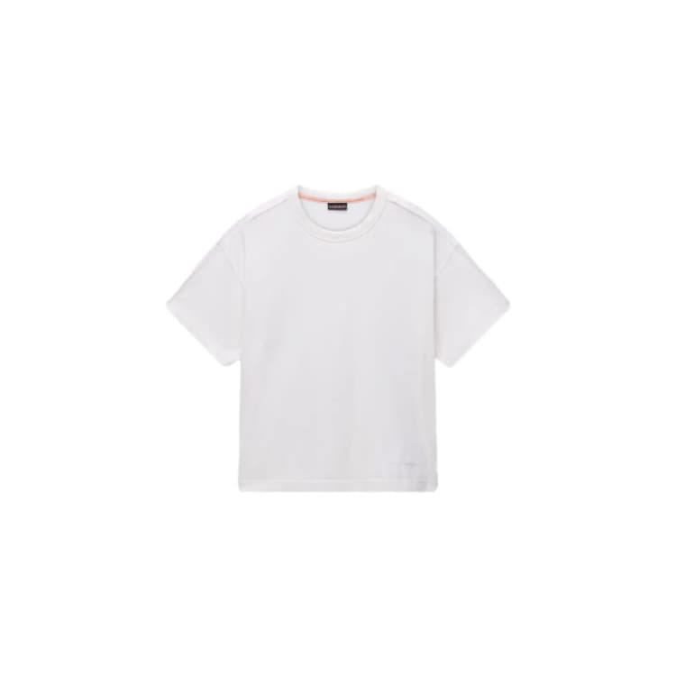 Image of Womens T-Shirt Napapijri Mirroir Blanc Female 2XS