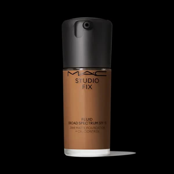 Image of MAC Studio Fix Fluid SPF 15 Foundation - NC60 - Soft-Matte Finish - 24hr Medium-To-Full Coverage - 30ml - MAC Cosmetics