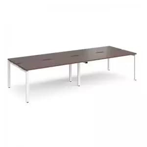 Image of Adapt double back to back desks 3200mm x 1200mm - white frame and