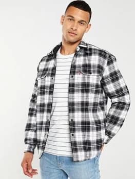 Image of Levis Reversible Jackson Overshirt - White/Black, Size L, Men