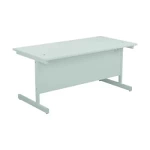 Image of 1600 X 800 Single Upright Rectangular Desk White-white
