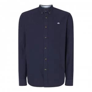 Image of Raging Bull Raging Long Sleeve Oxford Shirt - Navy74