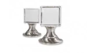 Image of LocksOnline Cube Glass Mortice Door Knob Set