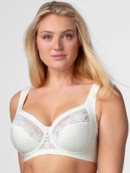 Image of Miss Mary of Sweden Underwired Cotton Lined Cup Bra - Champagne, Champagne, Size 34B, Women