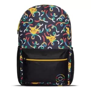Image of Pokemon Pikachu Sublimation All-Over Print Backpack, Black...