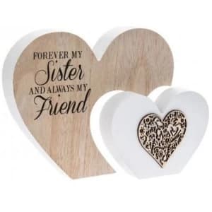Image of Sister Double Heart Sign