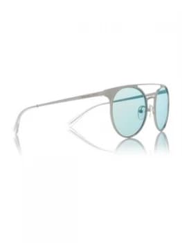 Image of Michael Kors Matte Navy Grayton Mk1030 Round Sunglasses Blue