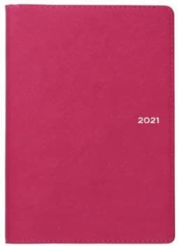 Image of Collins Melbourne B6 Week to View 2021 Diary Pink