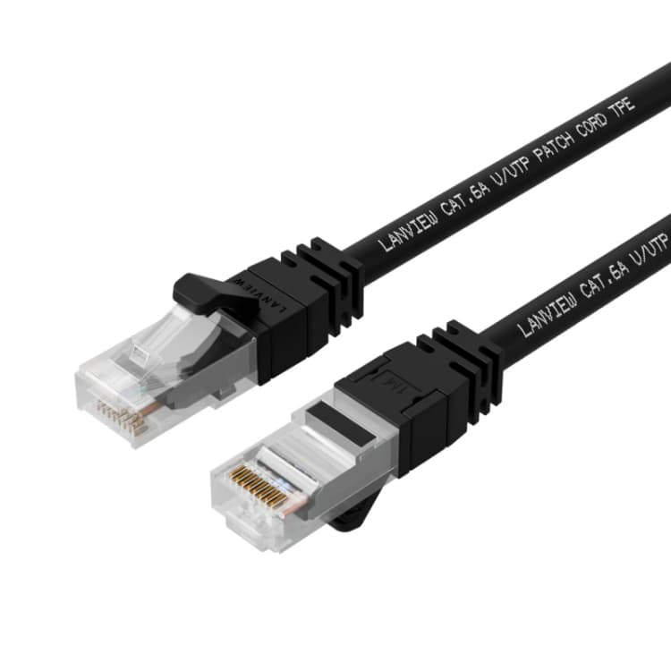 Image of Lanview LV-SFTP6A02B networking cable Black 2m S/FTP (S-STP)