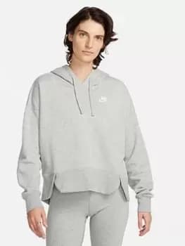 Image of Nike NSW Club Fleece Hoodie - Grey, Size L, Women