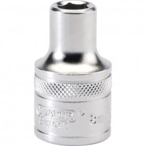 Image of Draper 1/2" Drive Satin Finish Hexagon Socket Metric 1/2" 8mm