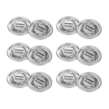 Image of Leifheit - Replacement Preserving Kilner Style Jar Lids 8.4cm 12 Pack