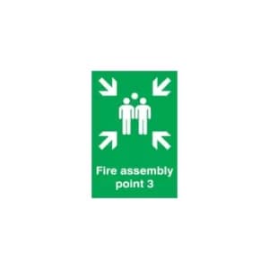 Image of Fire Assembly Point 3 594X420MM Rigid