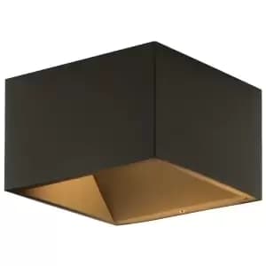 Image of Luceco LED Grey Exterior Cube Wall Light - 10W