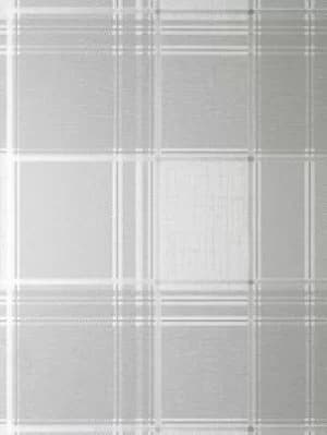 Image of Fine Decor Larson Check Grey/Silver