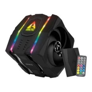 Image of Arctic Freezer 50 Dual Tower ARGB Heatsink & Fan w/ RGB Controller, Intel & AMD Sockets, 6 Direct Touch Heatpipes,...