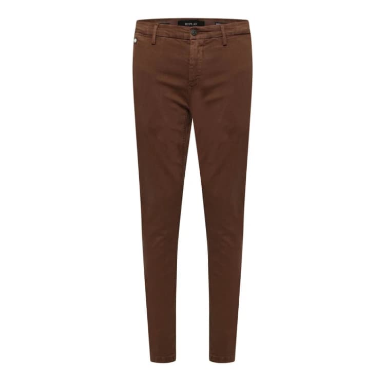 Image of Replay Benni Regular-Fit Chinos Brown male 28R