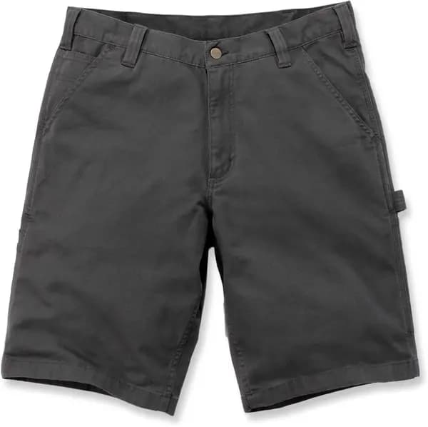 Image of Carhartt Rigby Dungaree Shorts, black-grey, Size 30