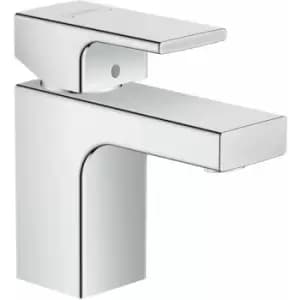 Image of Vernis Shape Bathroom Mini Mono Basin Mixer Tap Single Lever Chrome - Chrome - Hansgrohe