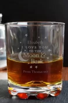 Image of Personalised To The Moon and Back Tumbler - Clear