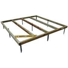 Image of Forest Garden 4 x 3ft Metal Spike Shed Base (1.16 x 0.38m) Mixed Softwood