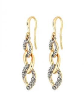 Image of Jon Richard Gold Crystal Link Earring