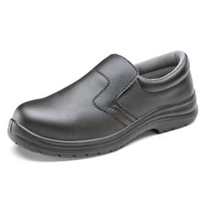 Image of Click Footwear Slip on Shoes Micro Fibre Size 6.5 Black Ref CF83306.5