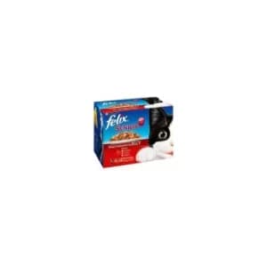 Image of Felix Senior Mixed Selection Chunks in Jelly 12 Pack - 100g - 573288