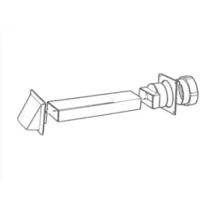Image of Manrose 100mm Tumble Dryer Venting Kit (Rectangular Ducting) - 7207