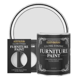 Image of Rust-Oleum Gloss Furniture & Trim Paint - LIBRARY GREY - 750ml