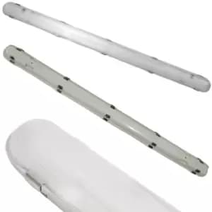 Image of 4x IP65 LED Batten Light Fitting 4FT 24W 2400lm 4000K Non Corrosive Warehouse