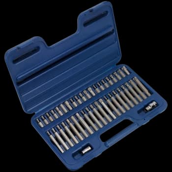 Image of Sealey AK219 42 Piece TRX-Star Spline Hex Bit and Driver Set