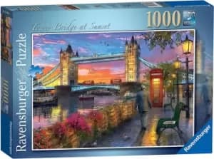 Image of Tower Bridge at Sunset Jigsaw Puzzle - 1000 Pieces