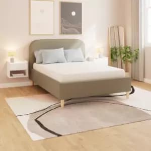 Image of Florence Ottoman Bed Frame Mushroom