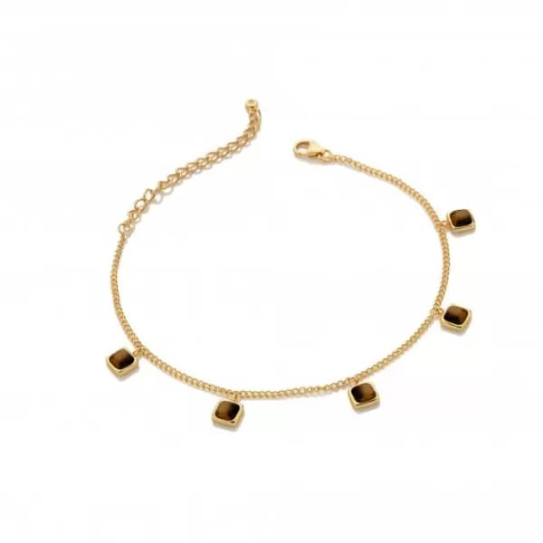 Image of Square Tigers Eye Bracelet DL664