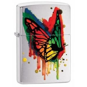 Image of Zippo Butterfly Classic Brushed Chrome