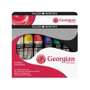 Image of Daler-Rowney 111900150 Georgian Oil Starter Set 6 x 22ml