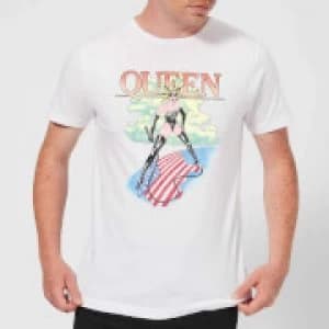 Image of Queen Vintage Tour Mens T-Shirt - White - 3XL