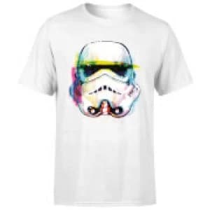 Image of Star Wars Stormtrooper Paintbrush Art T-Shirt - White - L