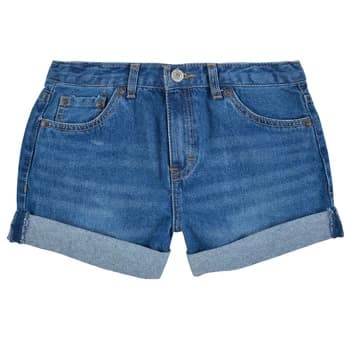 Image of Levis GIRLFRIEND SHORTY SHORT Girls Childrens shorts in Blue - Sizes 12 years,14 years,16 years
