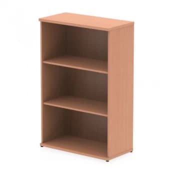 Image of Trexus Office Medium Bookcase 800x400x1200mm 2 Shelves Beech Ref
