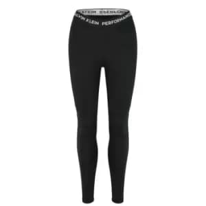 Image of Calvin Klein Performance Logo Leggings - Black