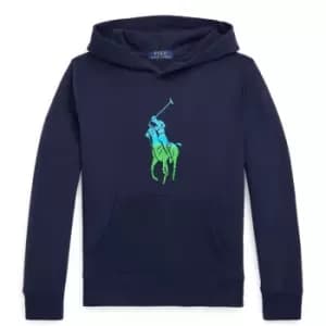 Image of Polo Ralph Lauren Polo Ralph Lauren Bold Logo OTH Hoodie Juniors - Blue