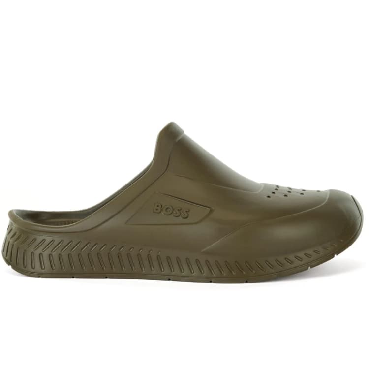 Image of Boss Kids Titanium Lightweight Pool Sliders Dark Green male 2.5 (35)